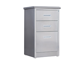 stainless 3 drawer medicine cabinet