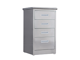 stainless 4 drawer medicine cabinet