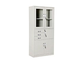 steel cupboard with safe and 3 drawers