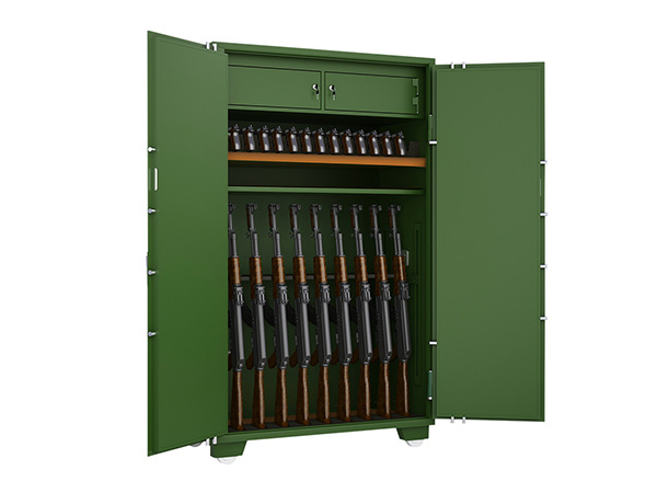 Steel gun cabinet arms locker
