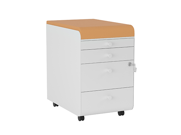 4Drawer Mobile Cabinet With Cushion