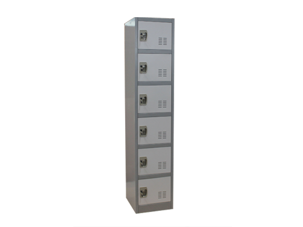 6 tier door steel locker